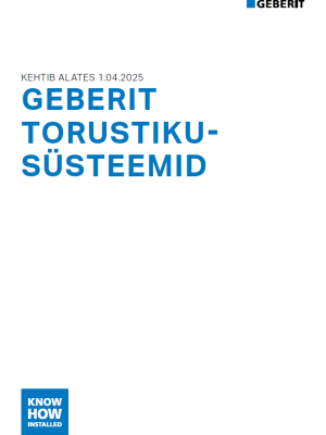 Geberit torustikusüsteemid Geberit torustikusüsteemid