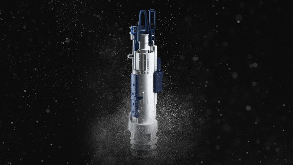 Geberit 212 loputusventiil ja vesi (© Geberit)