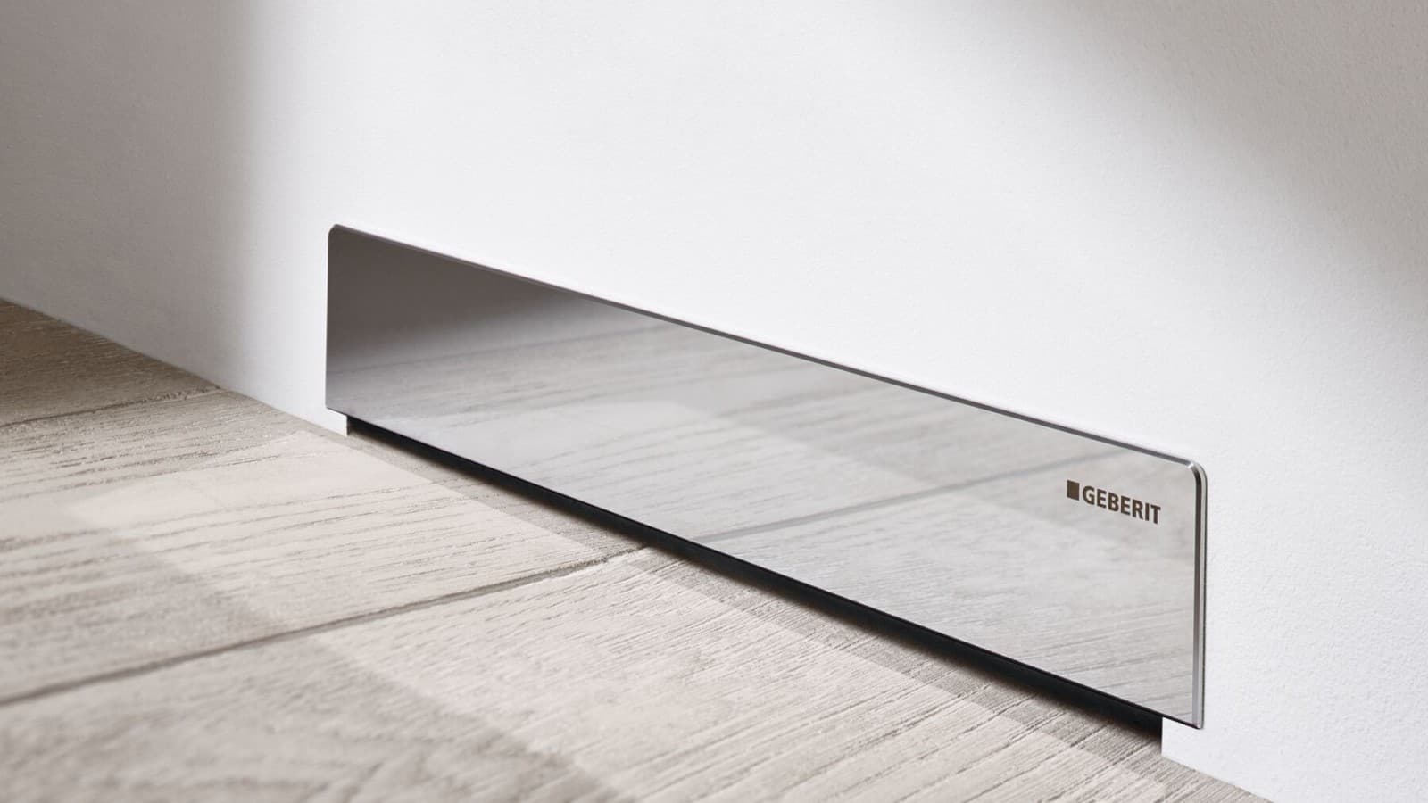 Geberit wall drain in polished stainless steel Geberit wall drain in polished stainless steel