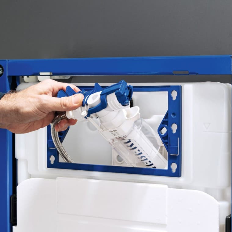 Geberit 212-tüüpi loputusklapp lihtsaks paigaldamiseks ja eemaldamiseks Geberit 212-tüüpi loputusklapp lihtsaks paigaldamiseks ja eemaldamiseks