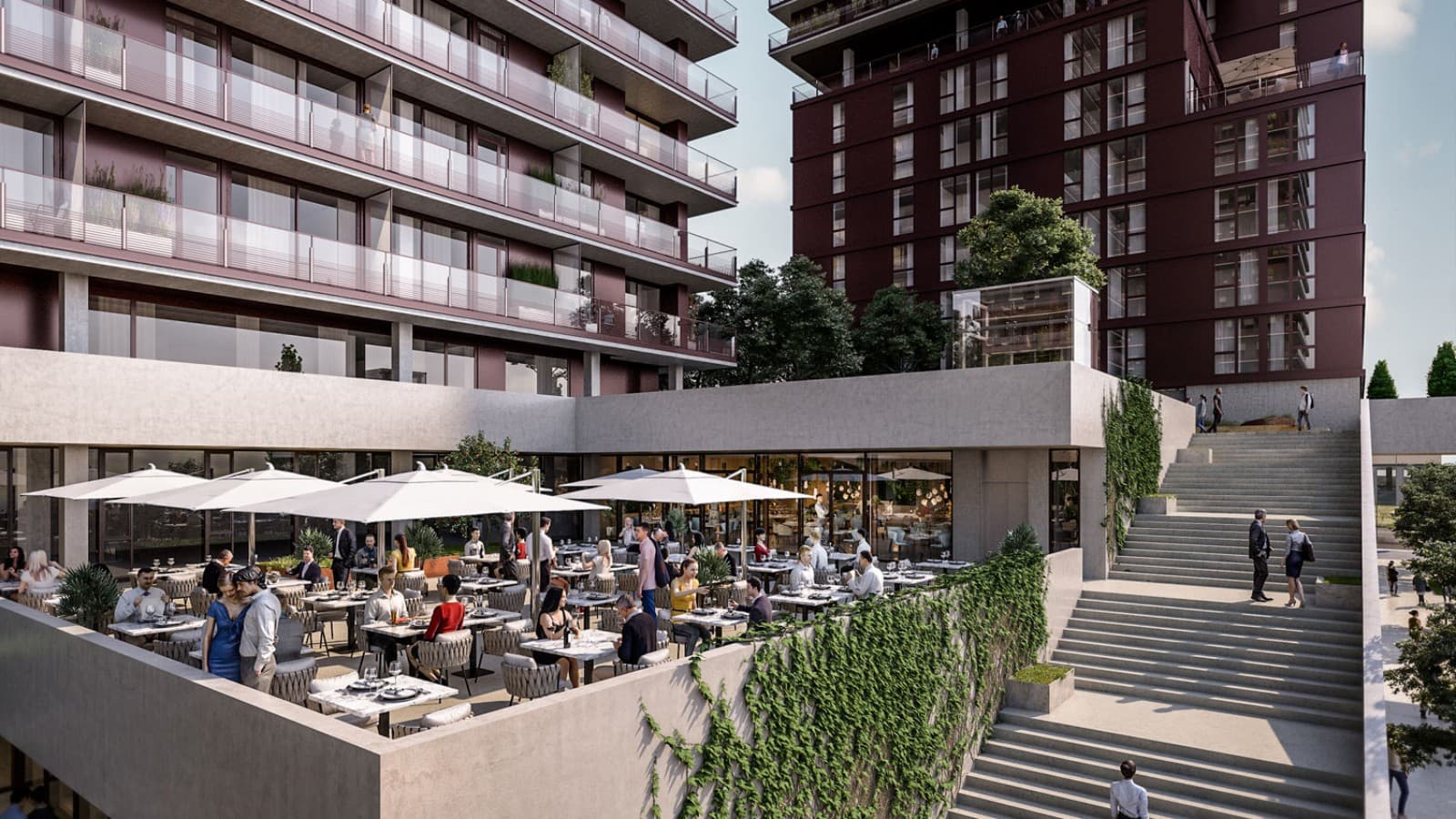 Eenduvad katuseterrassid ja restoranid rikastavad kogemust © Soravia Eenduvad katuseterrassid ja restoranid rikastavad kogemust © Soravia